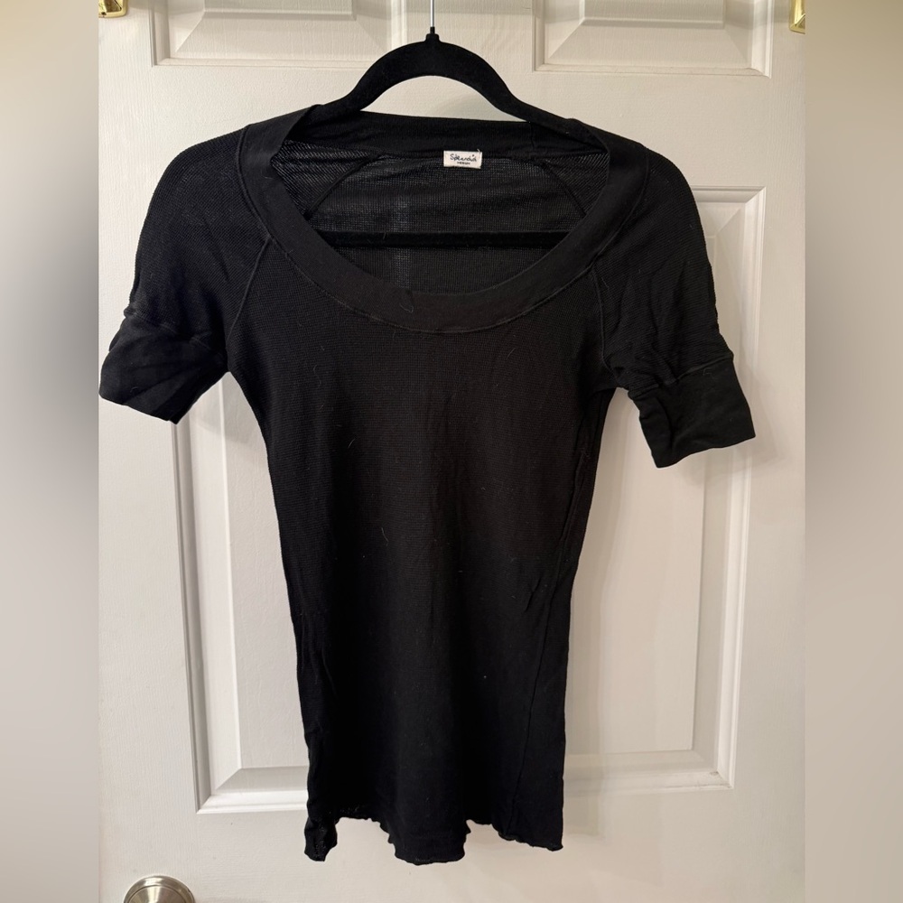 Splendid Black Short Sleeve Top